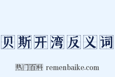 贝斯开湾反义词是什么意思的图片